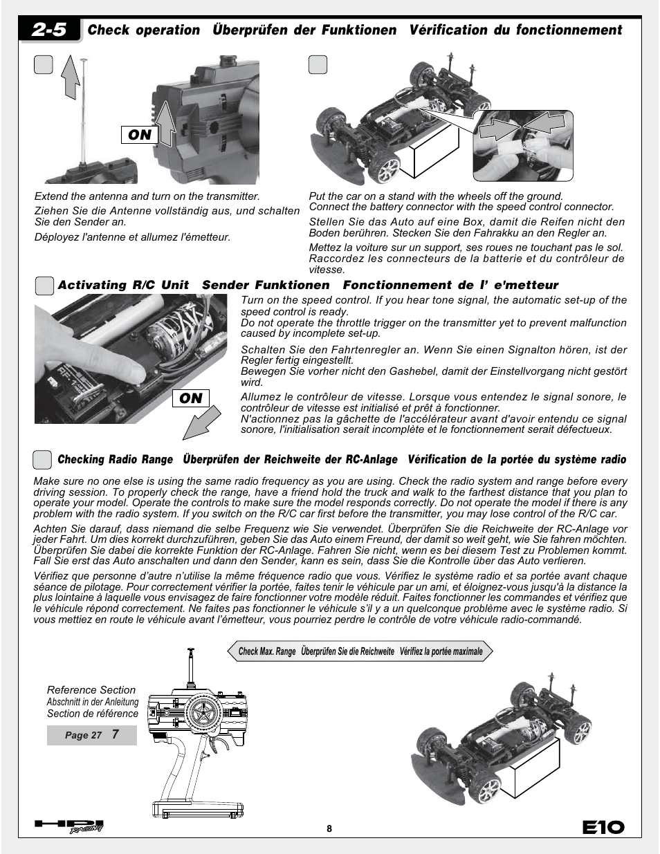 HPI Racing E10 User Manual | Page 8 / 36