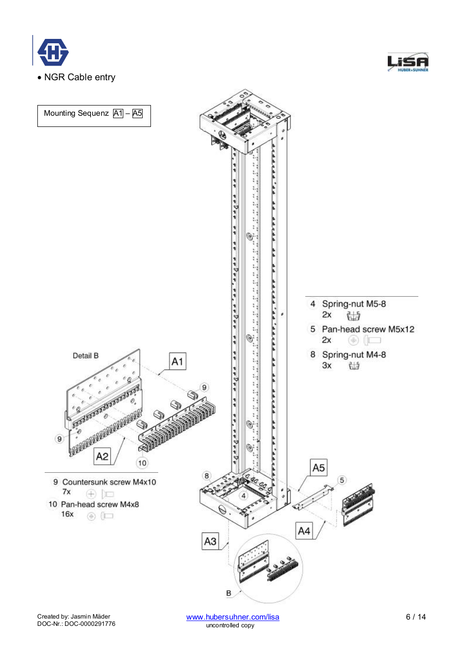 Ngr 3-22 | HUBER+SUHNER NGR 3-22 User Manual | Page 6 / 14