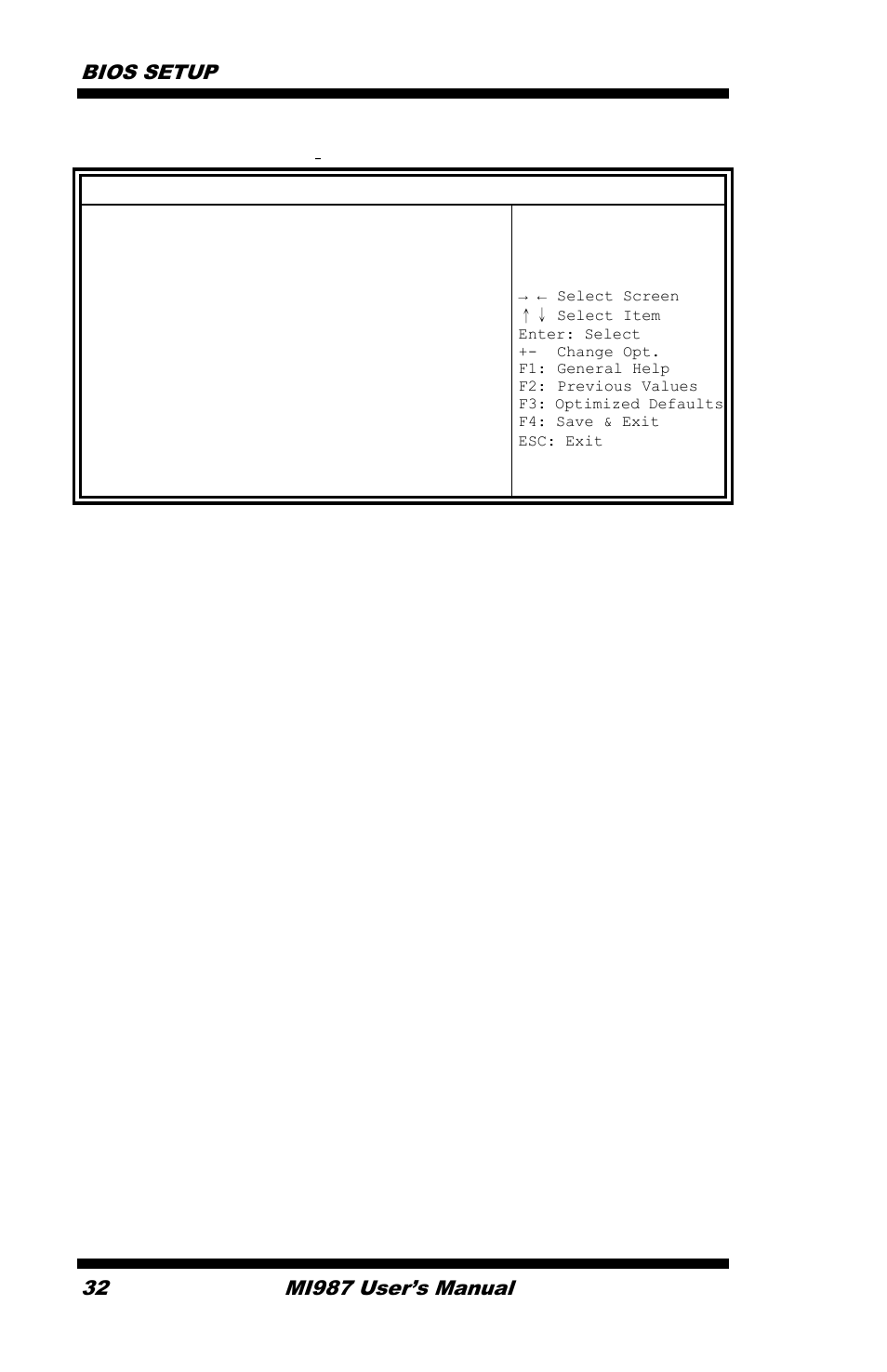 Amt configuration, Bios setup, Mi987 user’s manual | IBASE MI987 User Manual | Page 36 / 68
