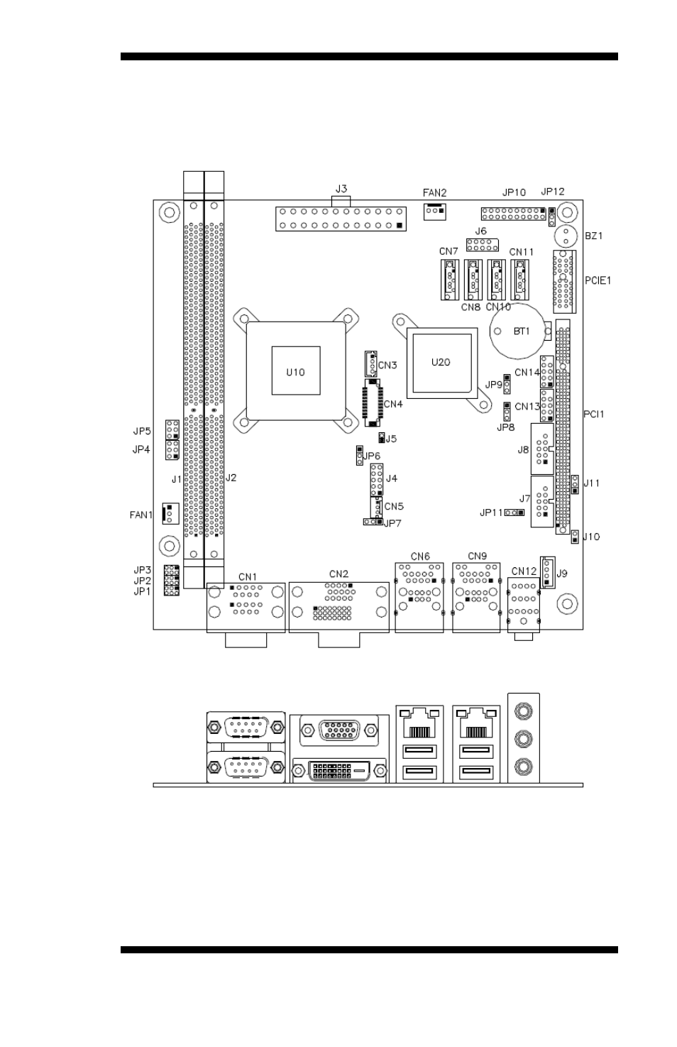 Connector locations | IBASE MI958 User Manual | Page 17 / 58