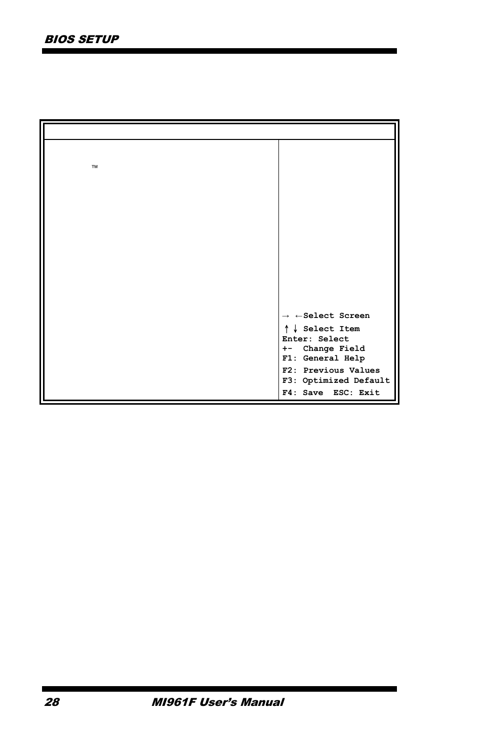 Limit cpuid maximum disabled for windows xp, Bios setup, Mi961f user’s manual | IBASE MI961 User Manual | Page 32 / 64