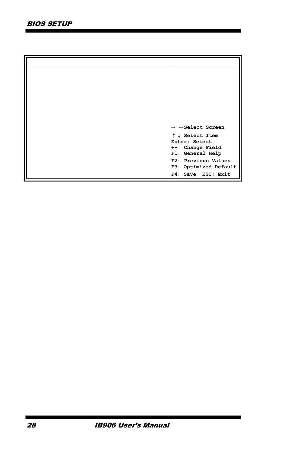 Bios setup, Ib906 user’s manual | IBASE IB906 User Manual | Page 32 / 56
