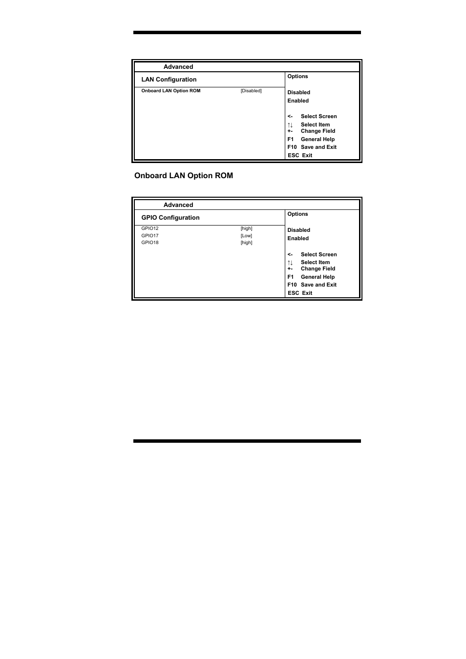 Onboard lan option rom | IBASE IB893 User Manual | Page 37 / 68