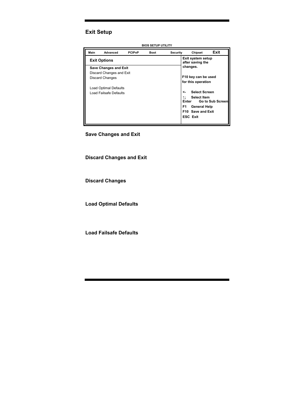Exit setup | IBASE IB893 User Manual | Page 45 / 68