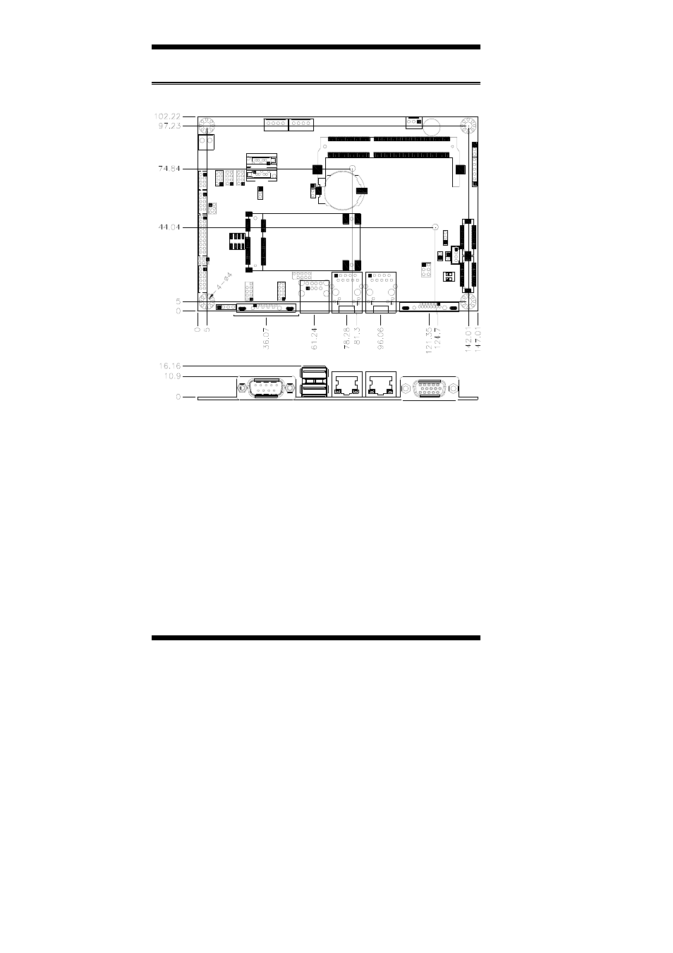 Board dimensions | IBASE IB893 User Manual | Page 8 / 68