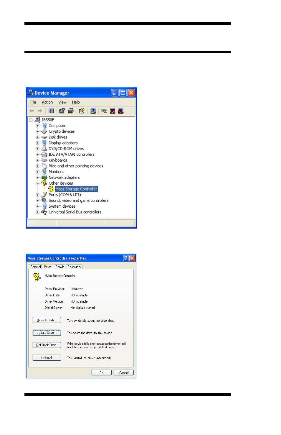 Silicon image sil3512ectu driver installation | IBASE IB550 User Manual | Page 50 / 58