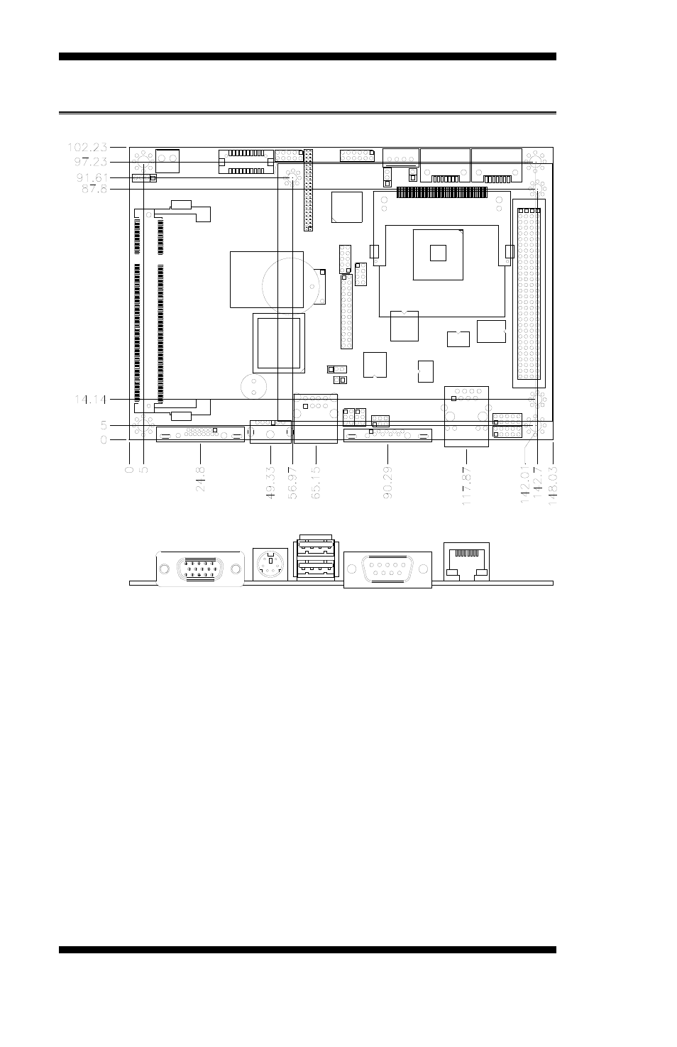 Board dimensions | IBASE IB550 User Manual | Page 8 / 58