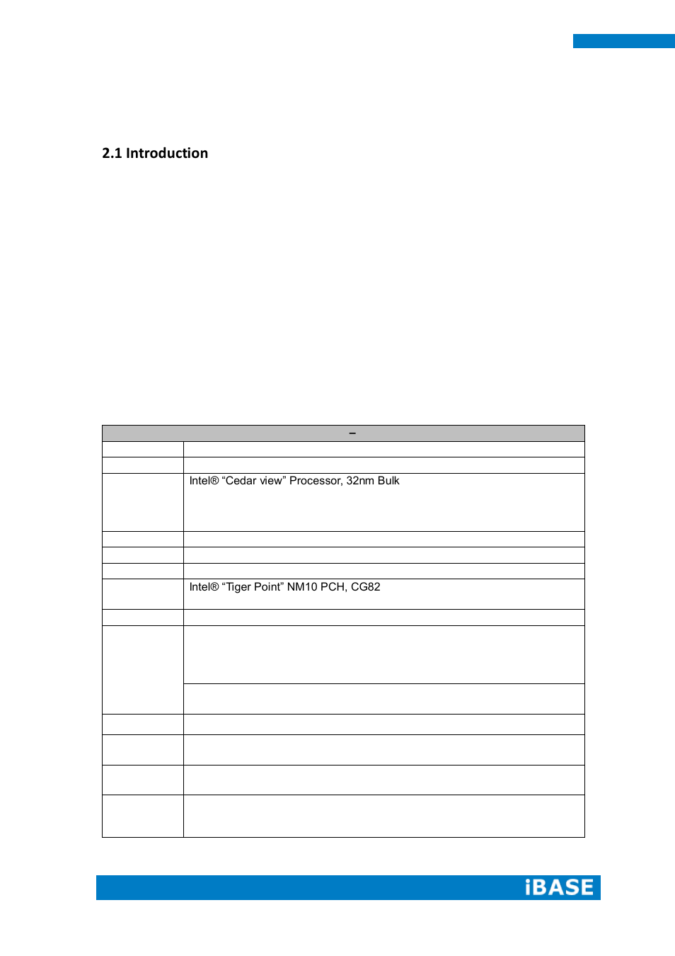 Chapter 2 motherboard introduction, 1 introduction | IBASE IPPCXXA7-RE User Manual | Page 26 / 59