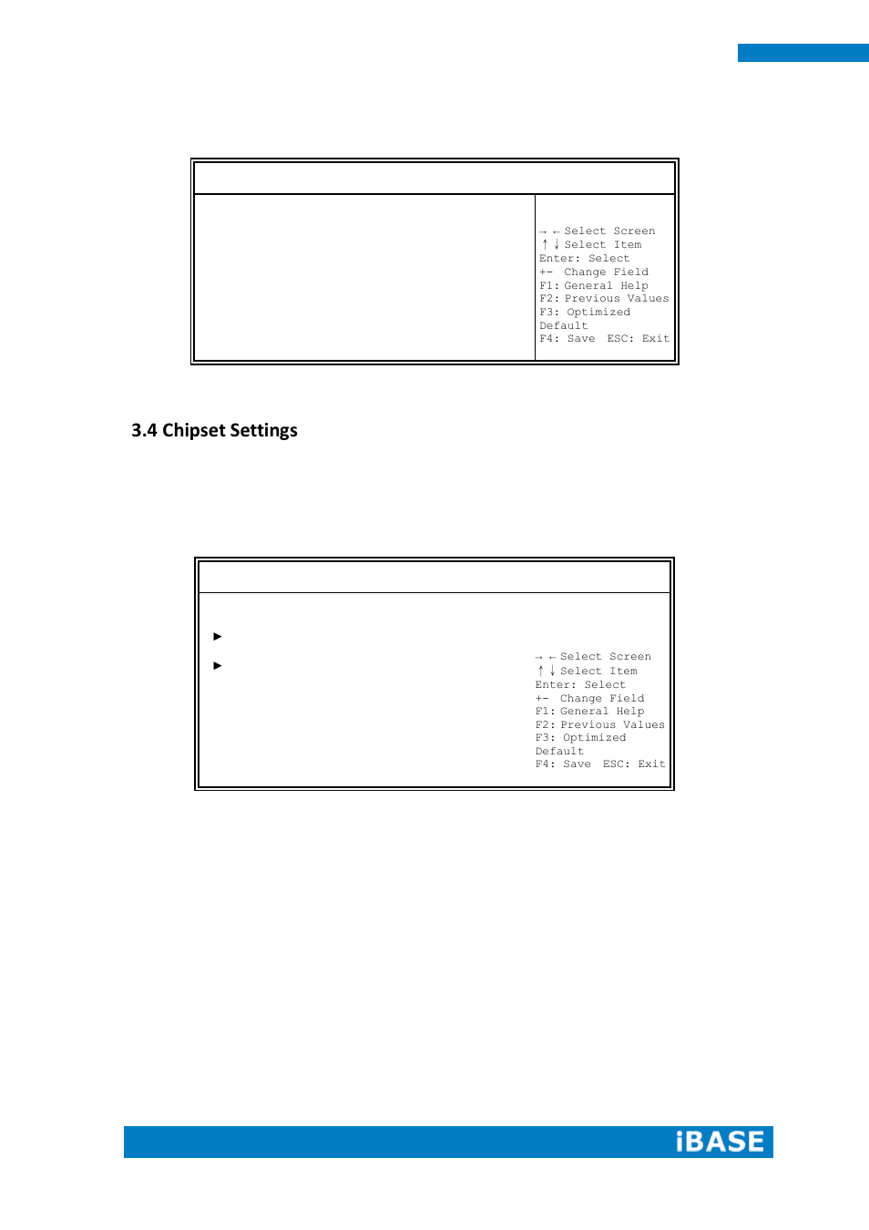 4 chipset settings | IBASE IPPCXXA7-RE User Manual | Page 46 / 59
