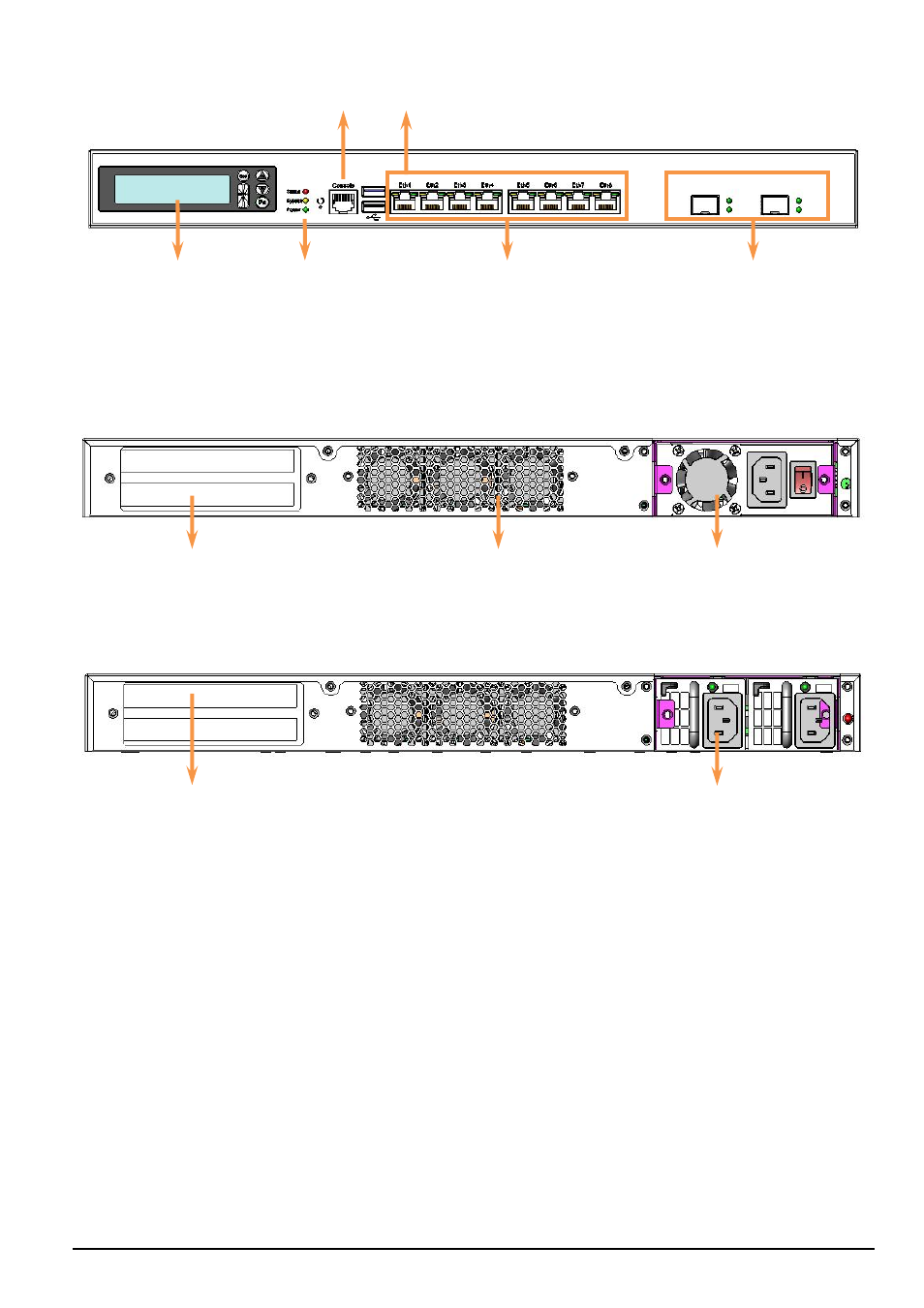 Front panel features, Fwa8208-rpsu | IBASE FWA8208 User Manual | Page 14 / 55