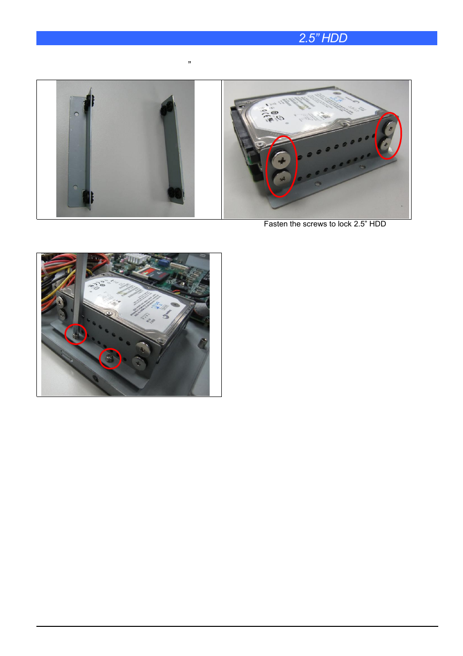 Chapter 10 installing optional dual 2.5” hdd kit | IBASE FWA8208 User Manual | Page 20 / 55