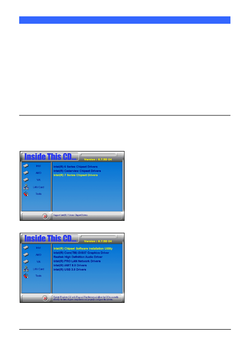 Chapter 16 drivers installation, Intel® chipset software installation utility | IBASE FWA8208 User Manual | Page 43 / 55