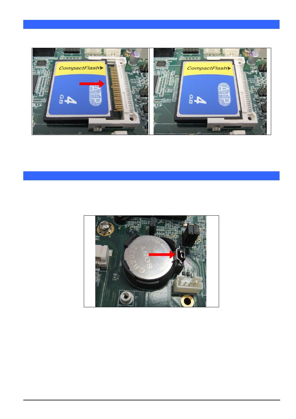 Chapter 7 installing compactflash card, Chapter 8 removing and installing the battery | IBASE FWA8308 User Manual | Page 16 / 52