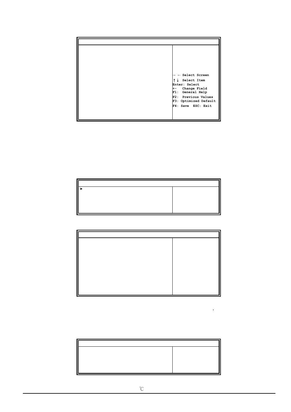 23 sata configuration sata devices configuration, Platform thermal configuration, Shutdown temperature configuration | IBASE FWA8308 User Manual | Page 24 / 52