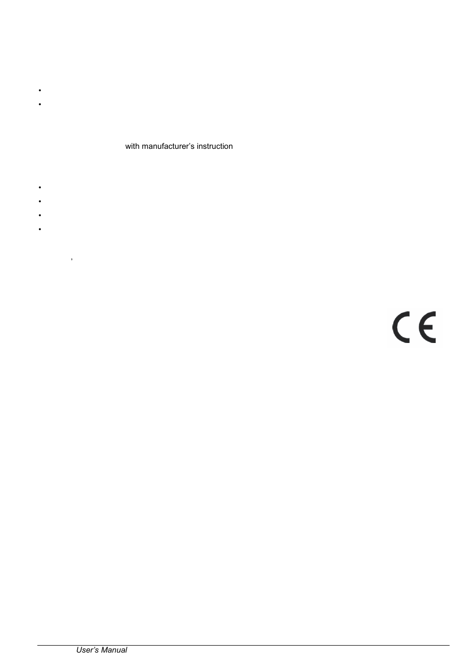 No disassembly, Federal communications commission statement, Ce mark warning | IBASE FWA6504 User Manual | Page 4 / 16