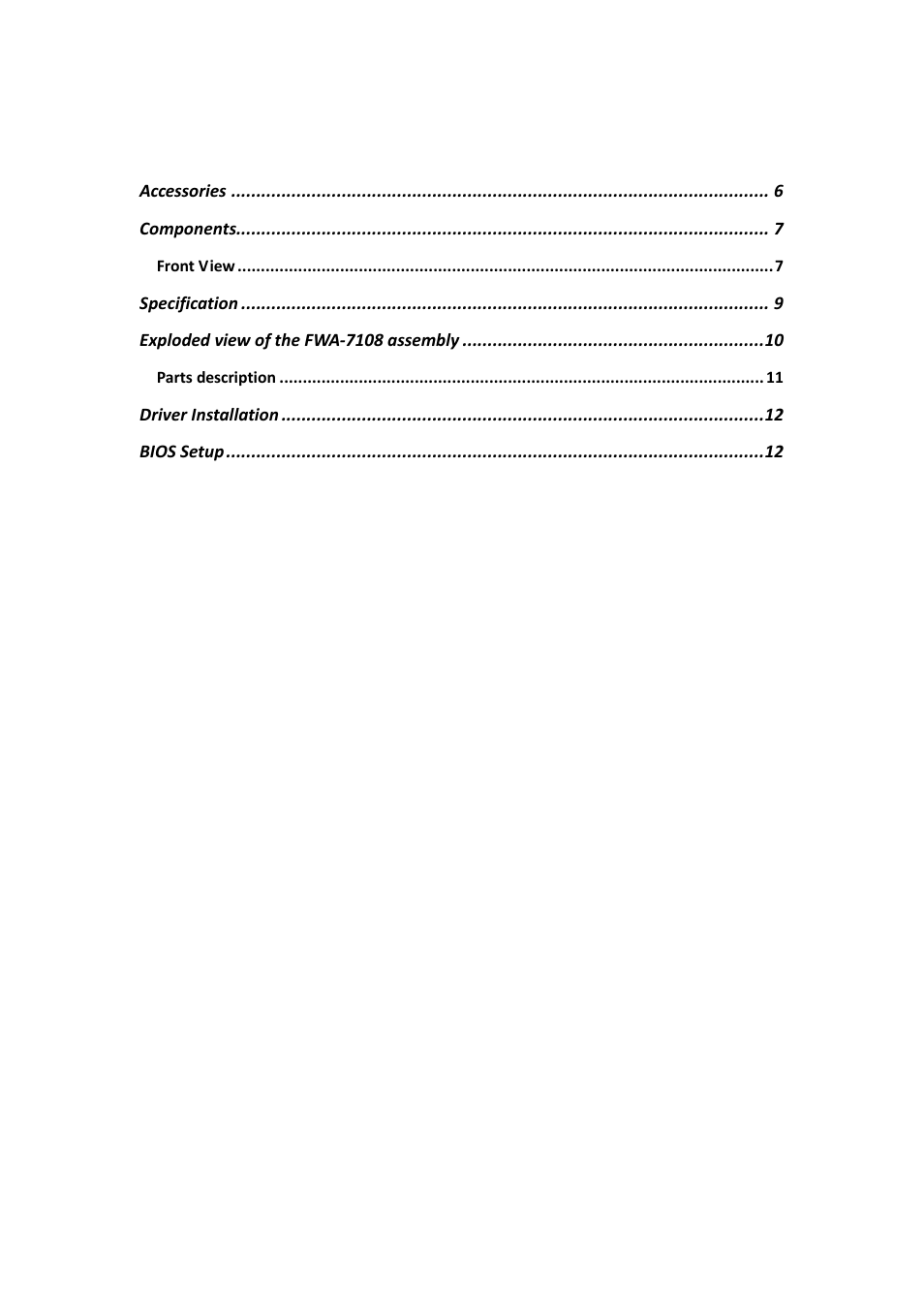 IBASE FWA7108 User Manual | Page 3 / 12