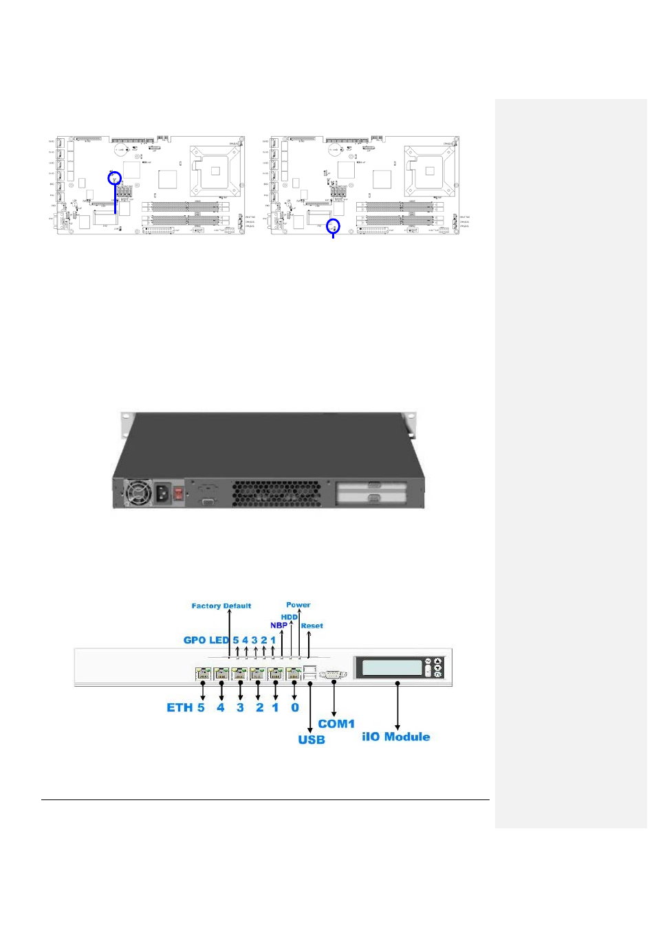 Rear panel features, Front panel features | IBASE FWA8206 User Manual | Page 7 / 36