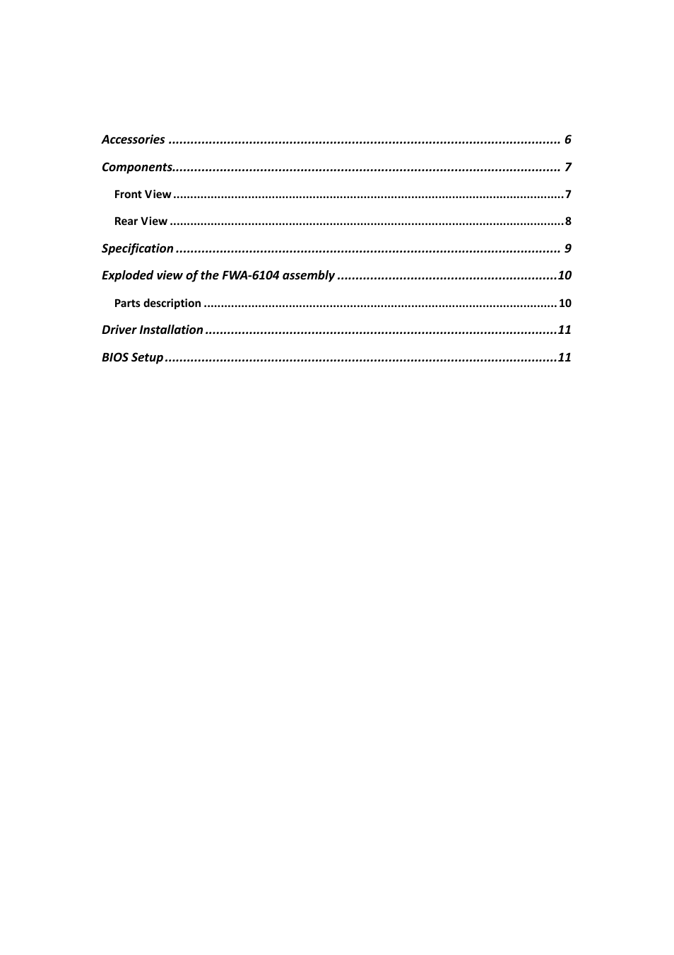 IBASE FWA6104 User Manual | Page 3 / 11