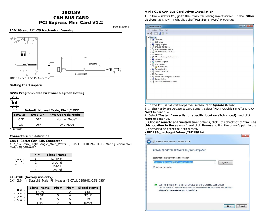 IBASE IBD189 User Manual | 2 pages