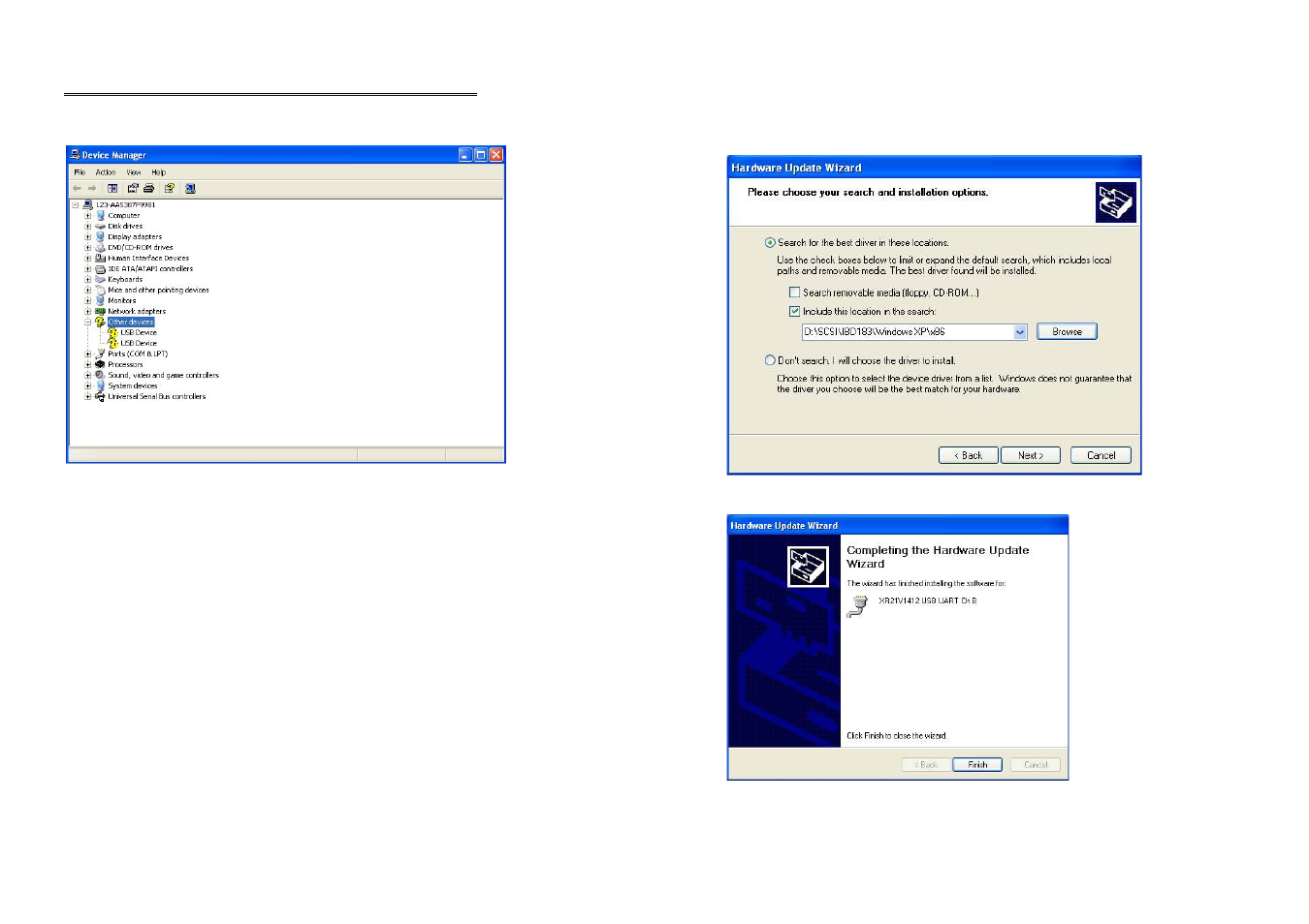 Mini pci-e serial ports driver installation | IBASE IBD183 User Manual | Page 2 / 2