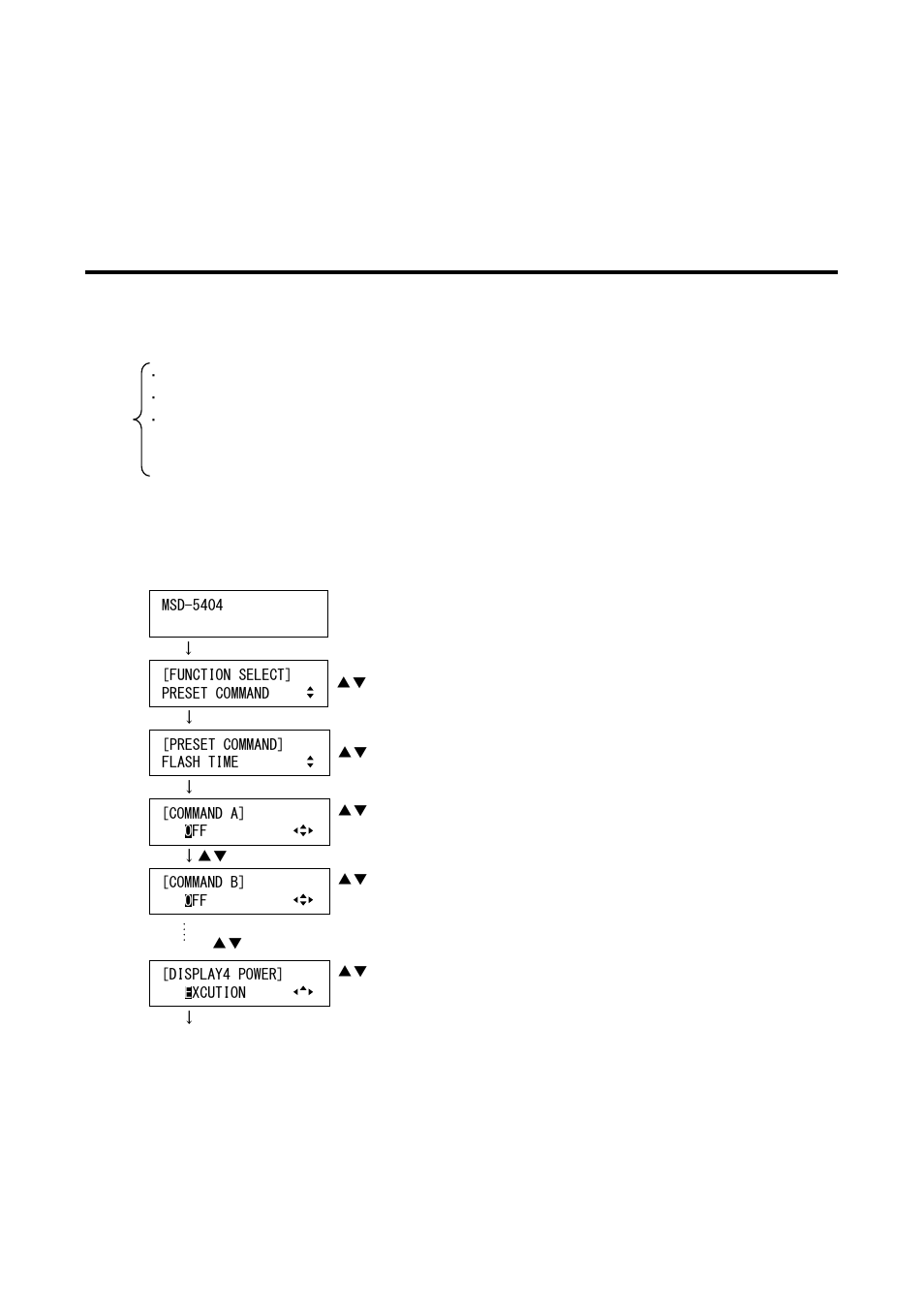 Flash time (command keys and display power keys), Flash time (command keys and display, Power keys | IDK MSD-54 Series User Manual | Page 183 / 269