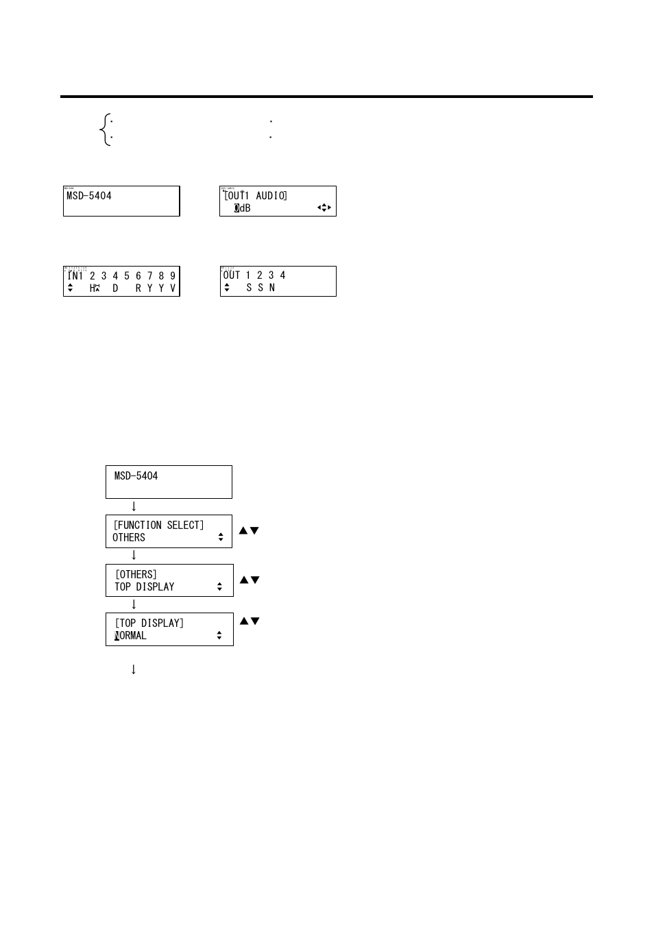 6 top vfd screen [top display, Top vfd screen | IDK MSD-54 Series User Manual | Page 246 / 269