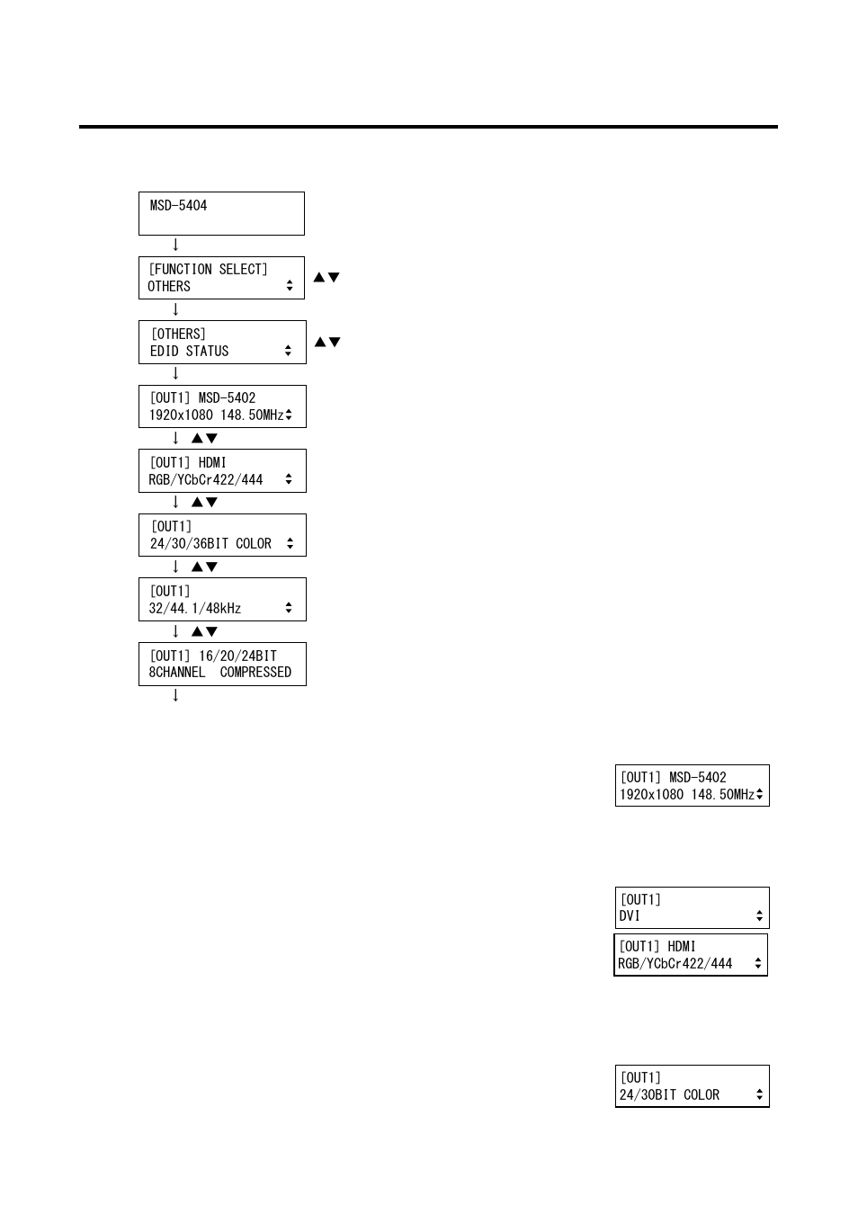 9 edid information [edid status, Edid information | IDK MSD-54 Series User Manual | Page 251 / 269