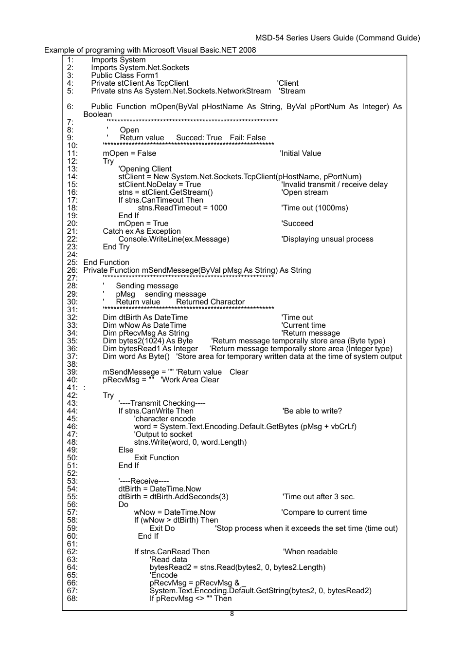 IDK MSD-54 Series Command Guide User Manual | Page 8 / 153