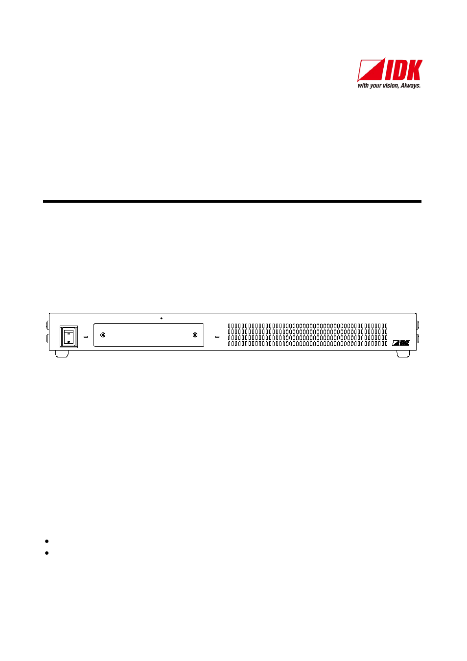 IDK VAC-1000HD User Manual | 49 pages