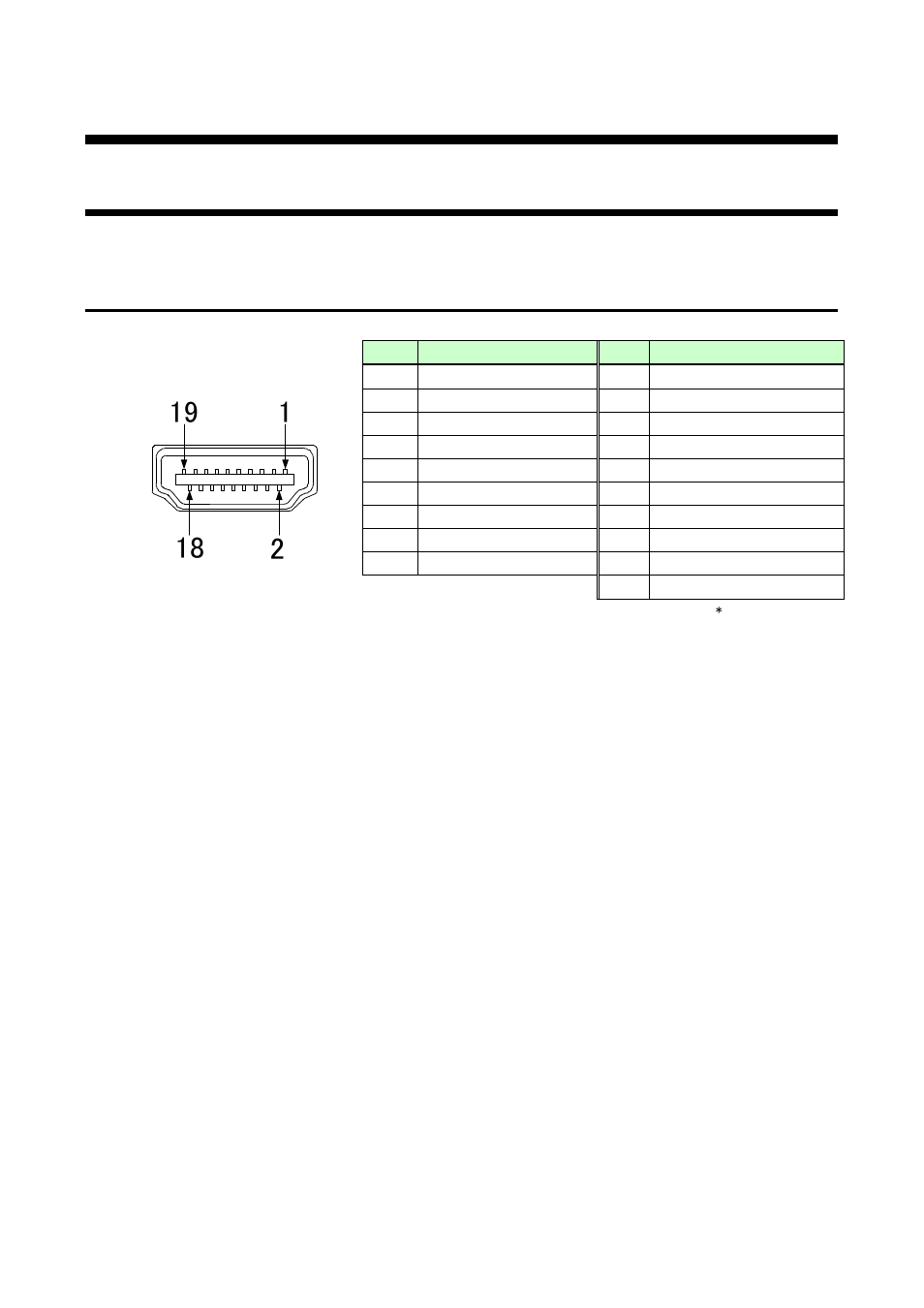 8 specifications, 1 pin assignments, 1 hdmi type a connector | Specifications, Pin assignments, Hdmi type a connector | IDK VAC-1000HD User Manual | Page 41 / 49