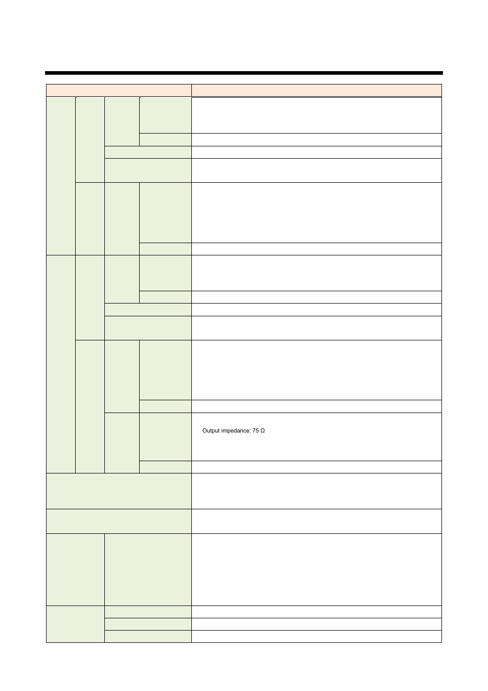2 product specification, Product specification | IDK VAC-5000HD User Manual | Page 42 / 49