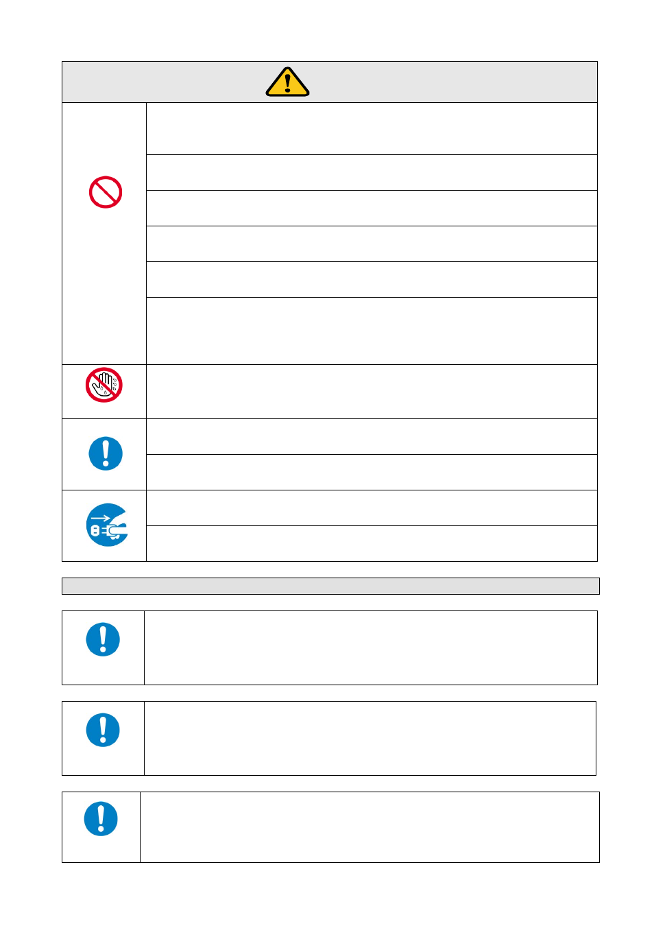 Caution | IDK VAC-5000HD User Manual | Page 6 / 49