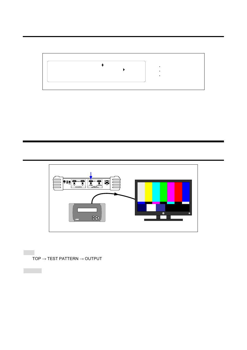 8 detailed edid information, 3 test pattern/tone, 1 outputting test pattern/tone | Detailed edid information, Test pattern/tone, Outputting test pattern/tone, P.39), 8 detailed edid(p.39) | IDK GF-100 User Manual | Page 39 / 63