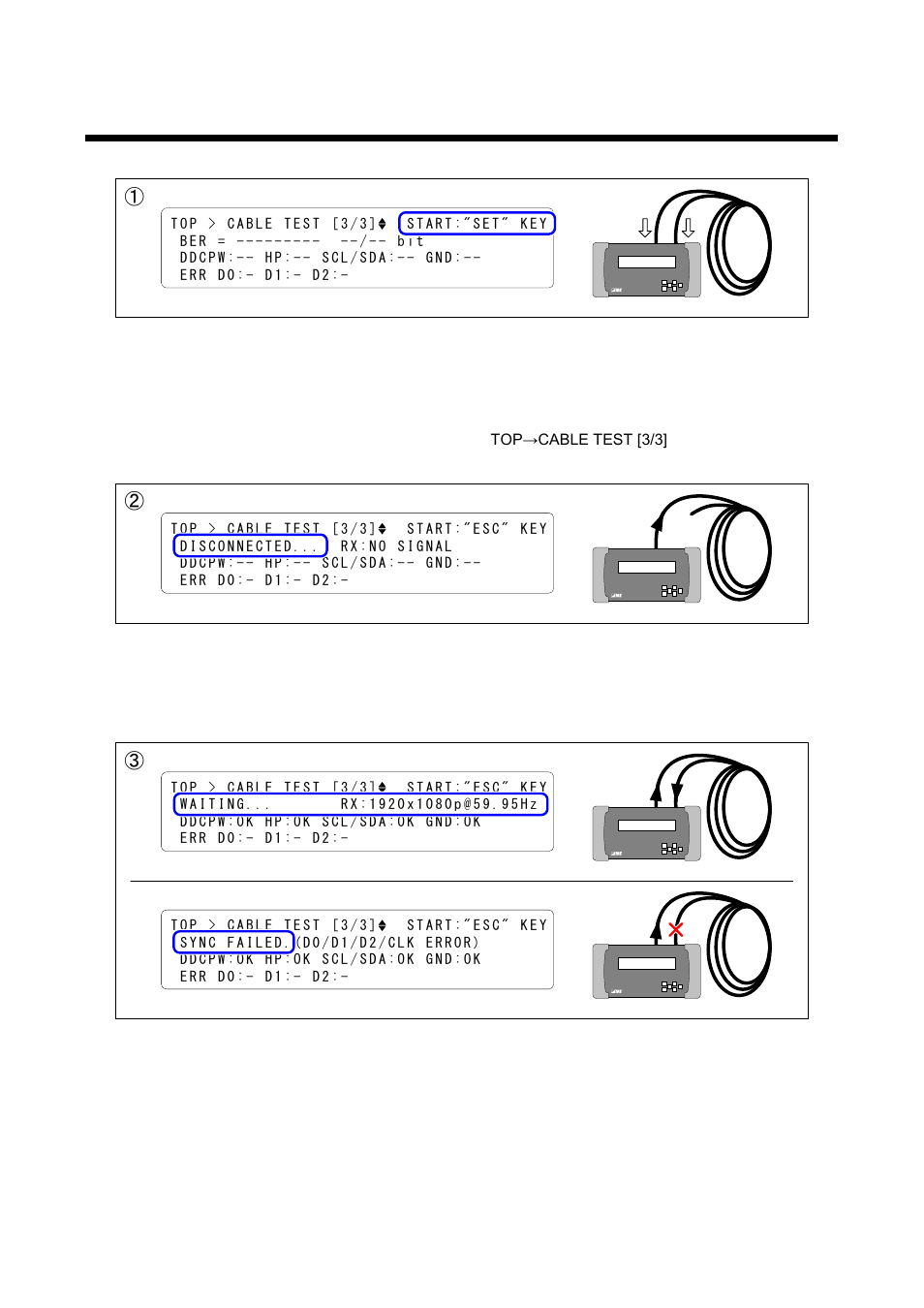 2 operation and display example, Operation and display example | IDK GF-100 User Manual | Page 50 / 63