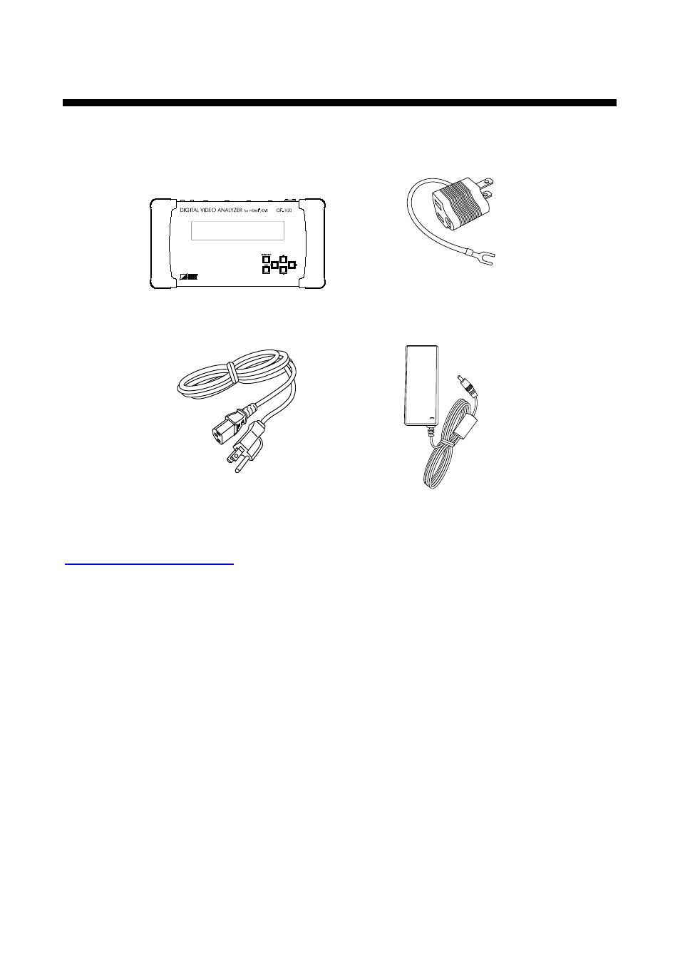 1 included items, Included items | IDK GF-100 User Manual | Page 9 / 63