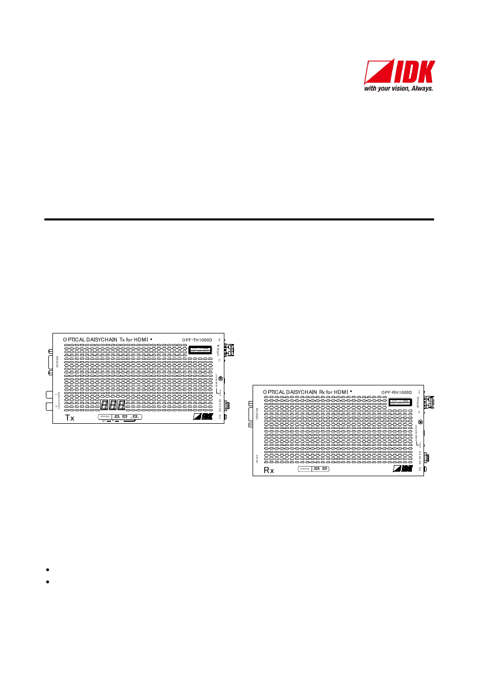 IDK OPF-H1000D User Manual | 51 pages