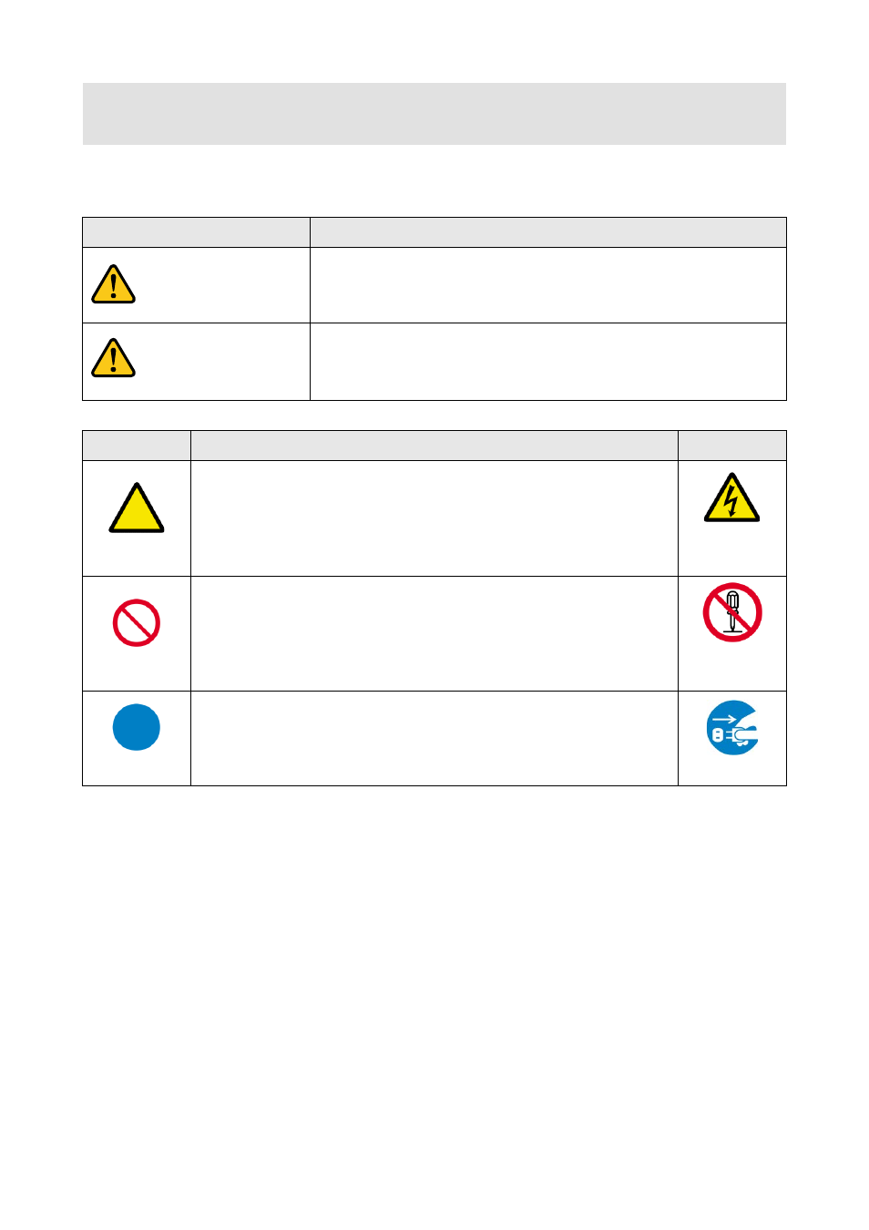 Caution, Warning, Safety instructions | IDK OPF-H1000D User Manual | Page 4 / 51