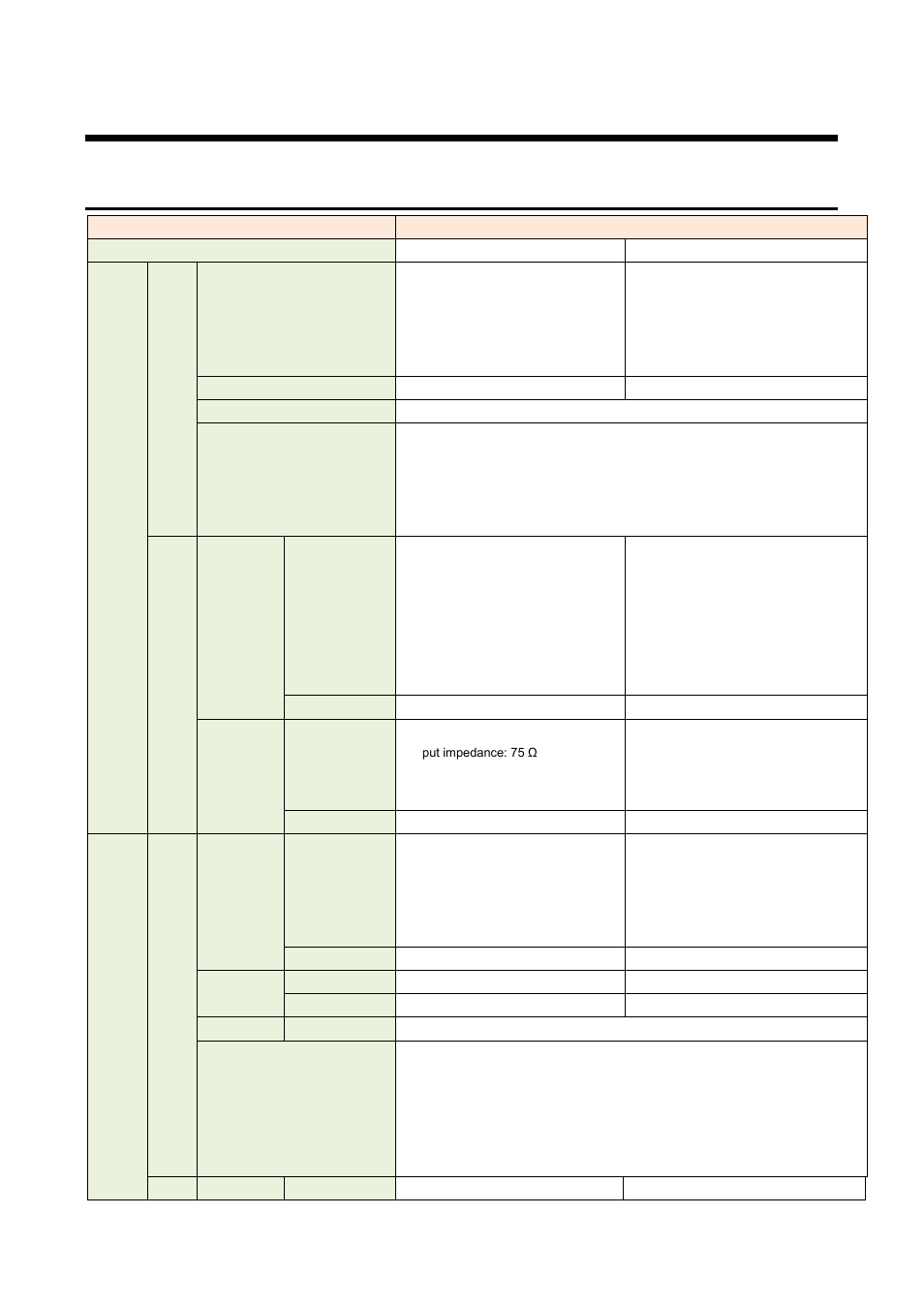 2 product specification, 1 opf-h1000d, Product specification | Opf-h1000d | IDK OPF-H1000D User Manual | Page 47 / 51