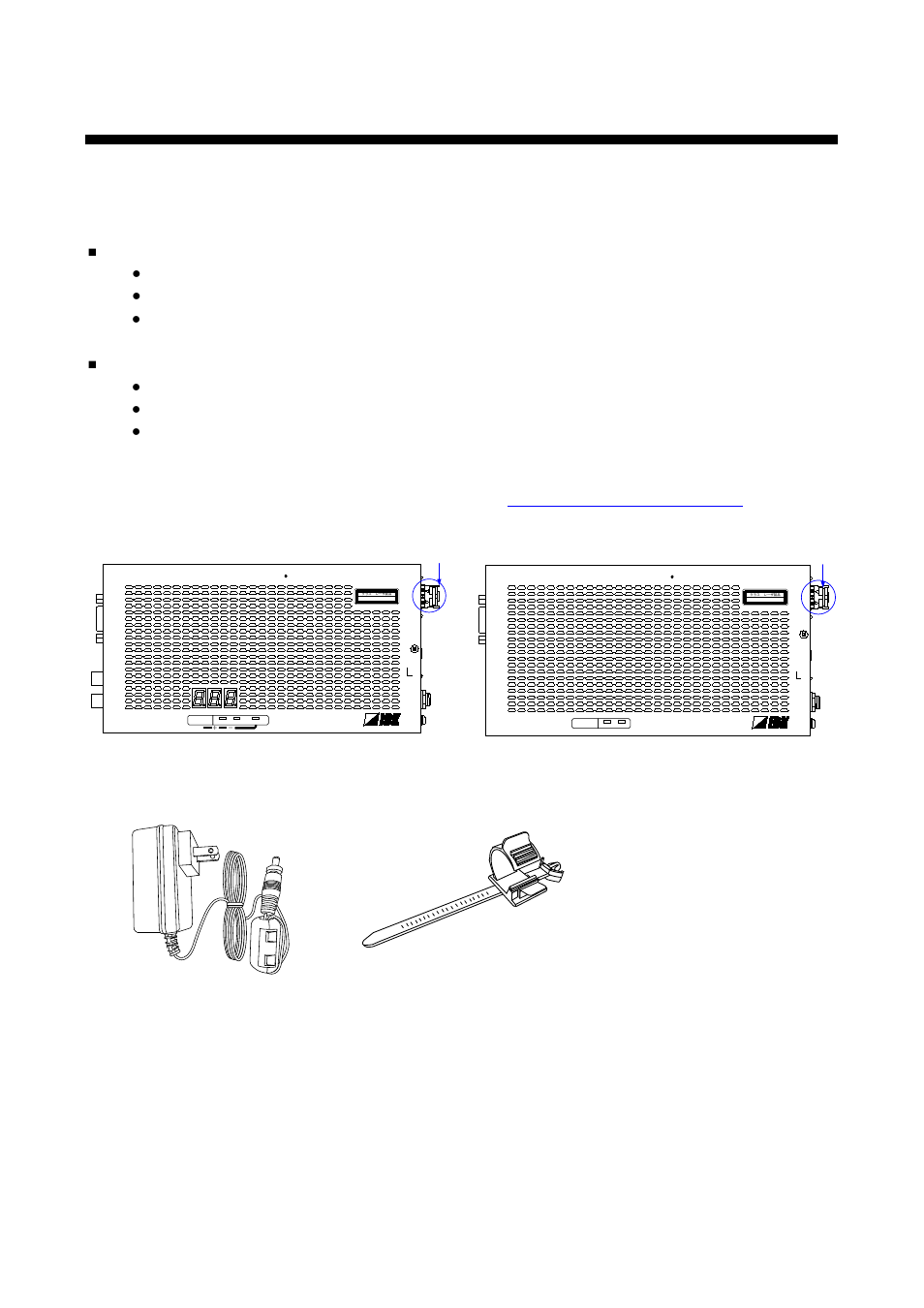 1 included items, Included items | IDK OPF-H1000D User Manual | Page 9 / 51