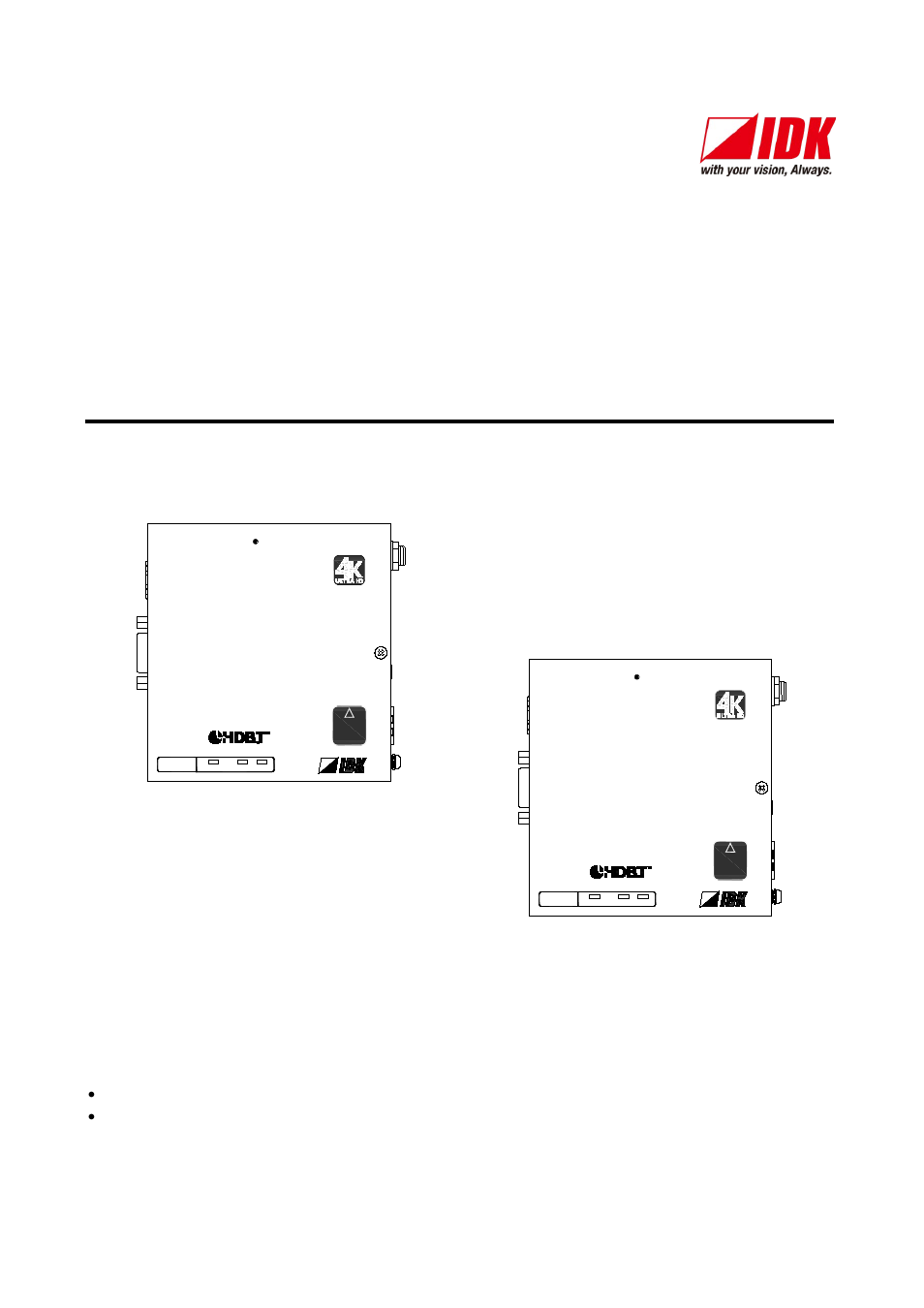 IDK HDC-H100-C User Manual | 23 pages