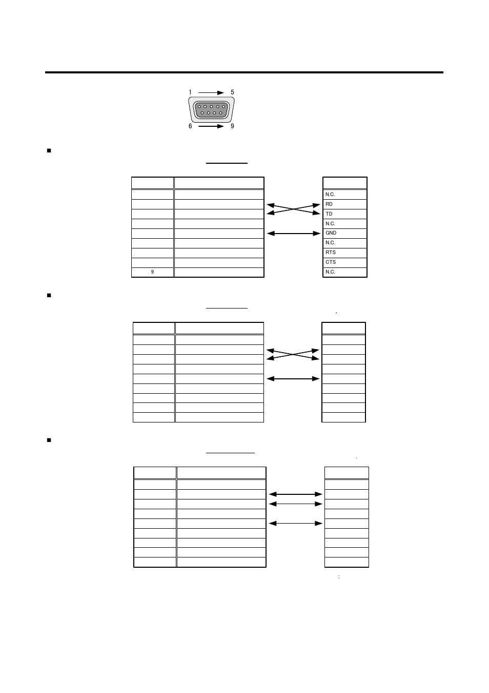 3 rs-232c connector, Rs-232c connector | IDK HDC-H100-C User Manual | Page 19 / 23