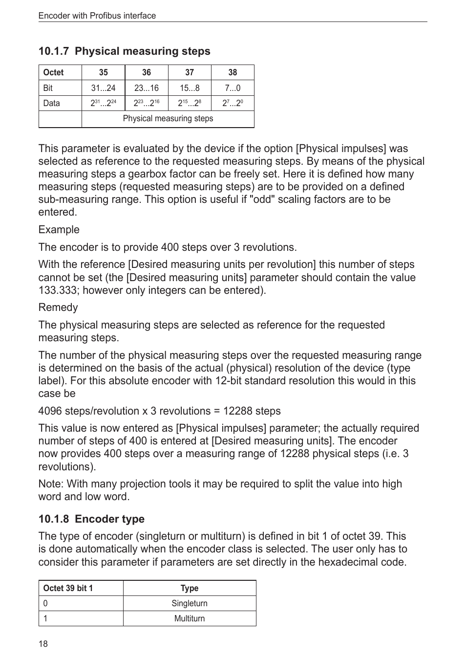 7 physical measuring steps, 8 encoder type | ifm electronic RN3001 User Manual | Page 18 / 31