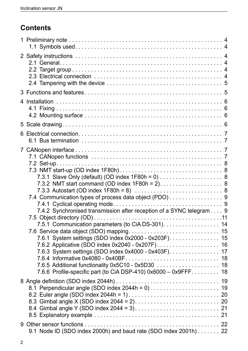 ifm electronic JN2100 v.2.2.0 User Manual | Page 2 / 33