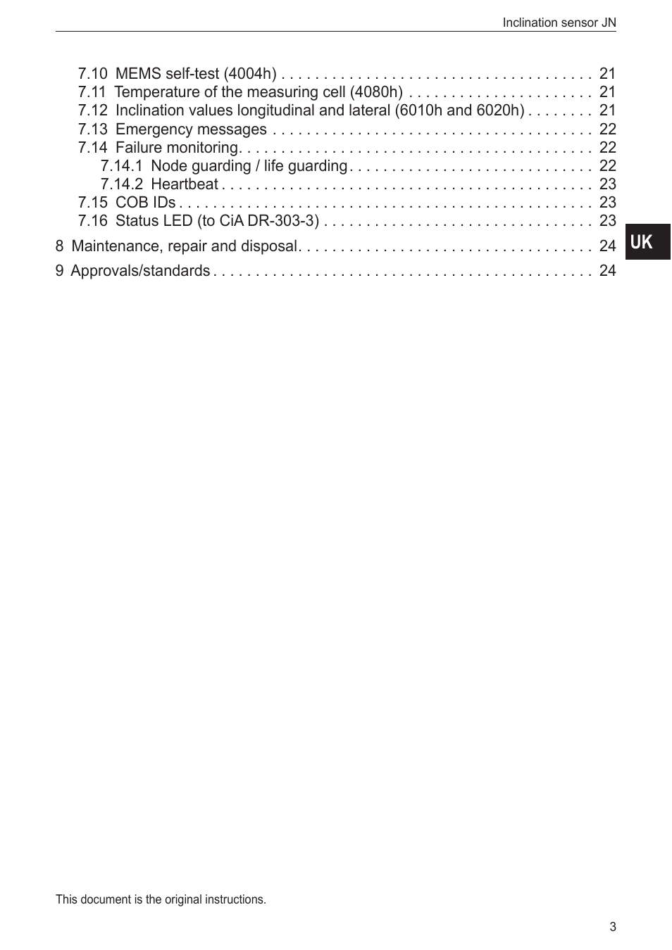 ifm electronic JN2100 v.2.0 User Manual | Page 3 / 25