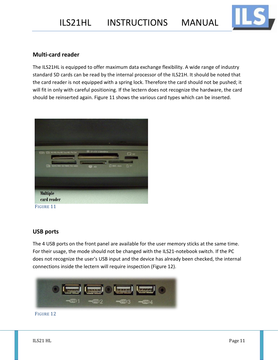 Ils21hl instructions manual | ILS ILS21H User Manual | Page 12 / 31