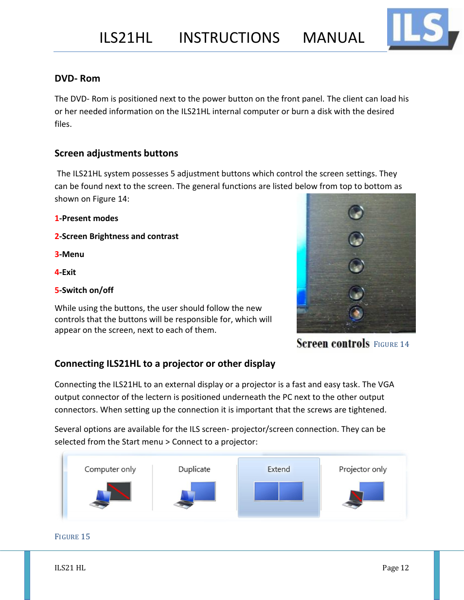 Ils21hl instructions manual | ILS ILS21H User Manual | Page 13 / 31