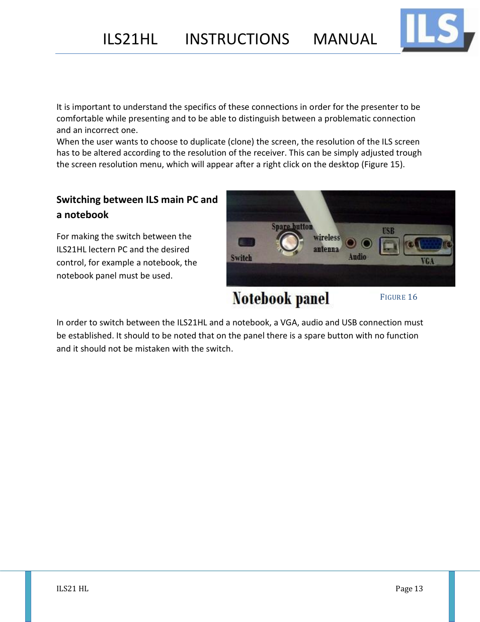 Ils21hl instructions manual | ILS ILS21H User Manual | Page 14 / 31