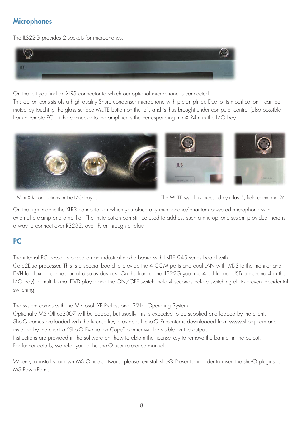 Microphones | ILS ILS22G winXP User Manual | Page 10 / 31