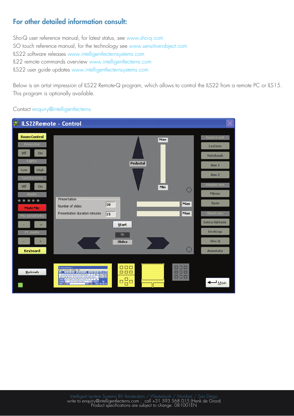 For other detailed information consult | ILS ILS22G winXP User Manual | Page 31 / 31