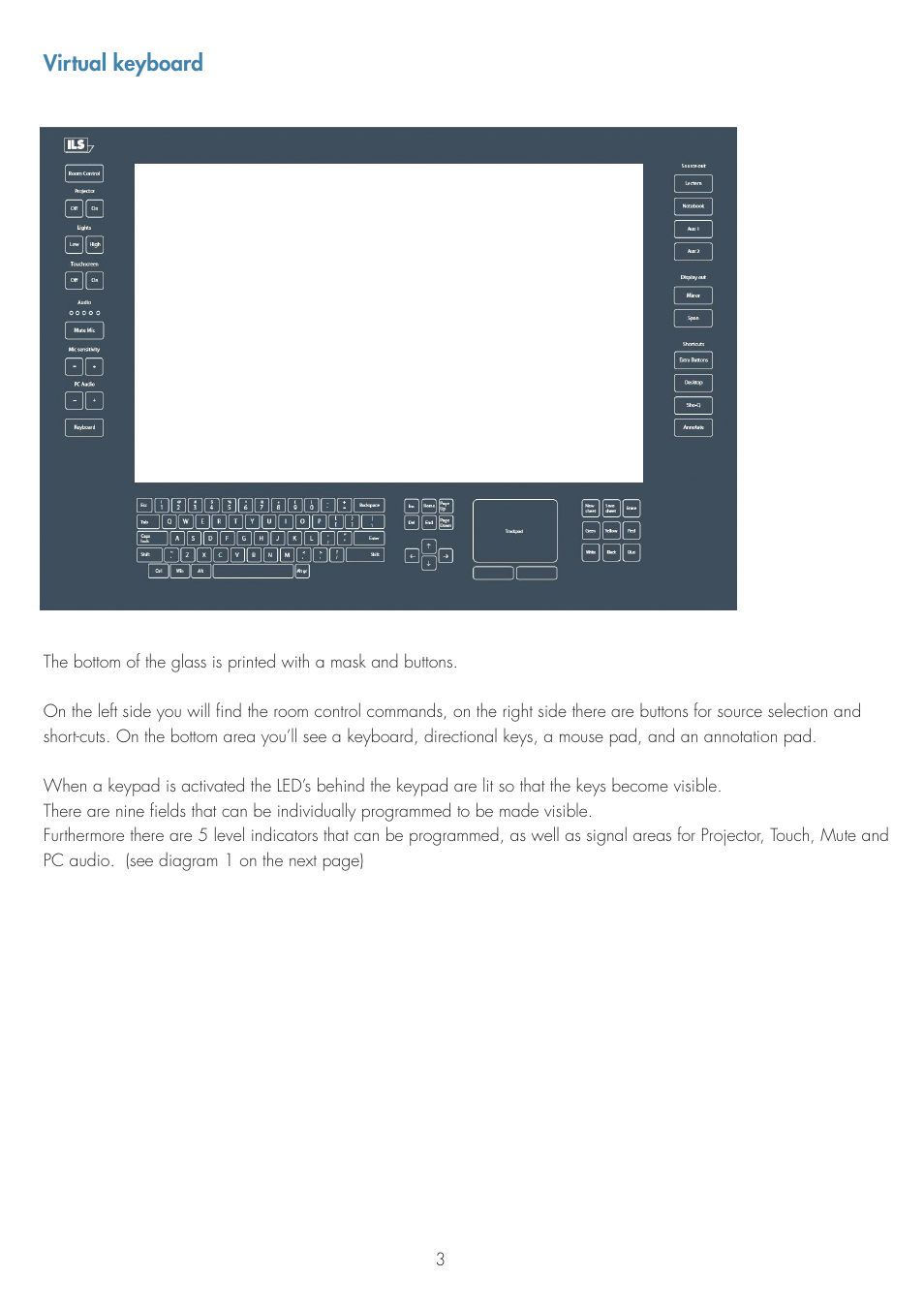 Virtual keyboard | ILS ILS22G winXP User Manual | Page 5 / 31